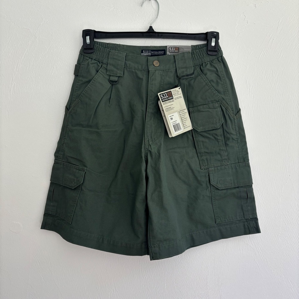 NWT 5.11 Tactical Series Men Shorts 30 OD Green Cargo Canvas Style 73285